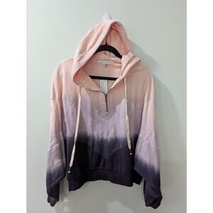 Young Fabulous and Broke Ombre Quarter Zip Hoodie NWT